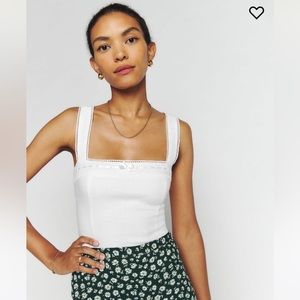 Reformation Eloise linen top